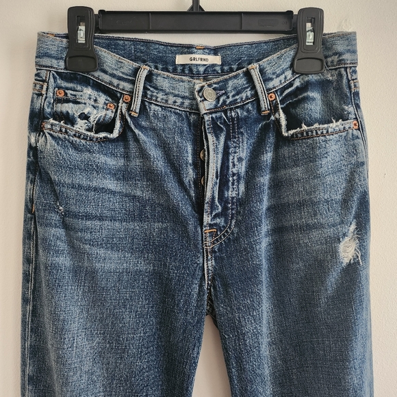 GRLFRND Helena Button Front High-Rise Straight Crop Leg Jeans - Picture 3 of 14